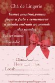 Chá de lingerie vermelho