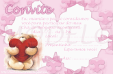 Chá de Bebê Menina ursinha lilás