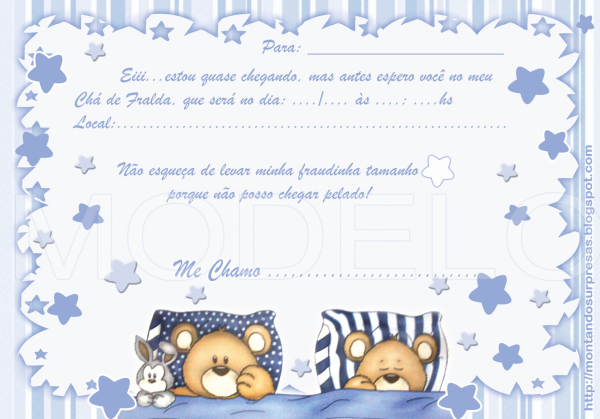 Chá de Fralda Ursinhos