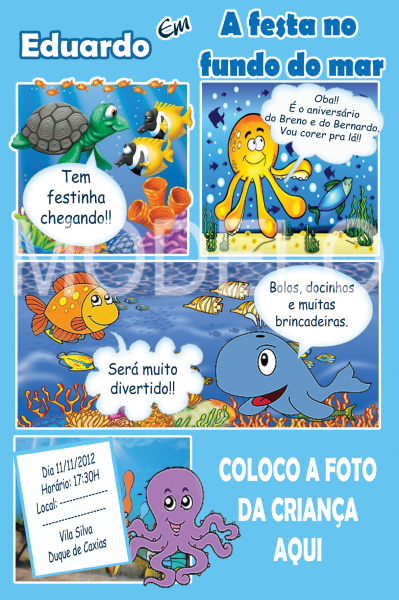 Convite fundo do mar